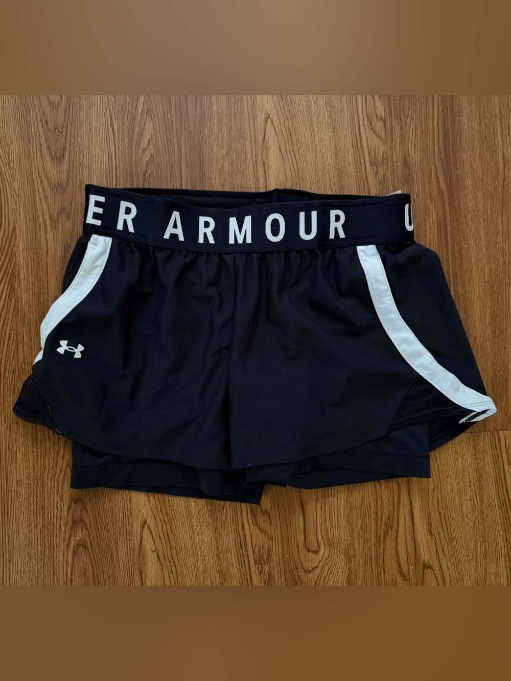 Under Armour Black and White Women’s Athletic Shorts